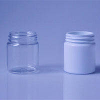 50ml PET Clear Flip-Top Jar for Cream, Pills, and Food Supplements