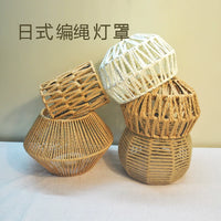 Japanese Style Woven Pendant Light Shade for Hotel and Home Decor