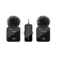 2.4G Wireless Lavalier Microphone for Live Streaming, Training, and Meetings - Noise-Cancelling Universal Compatibility