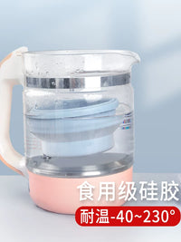 Collapsible Silicone Bowl with Lid, Portable Travel Food Container for Kids, Office, Outdoor, High Temperature Resistant