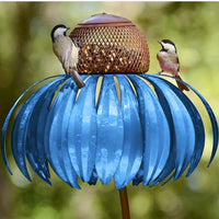 Hummingbird Feeder Outdoor Garden Flower Bird Feeder Metal Nectar Dispenser for Wild Birds