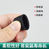 High-Temperature Silicone Rubber End Caps for Round Tubes