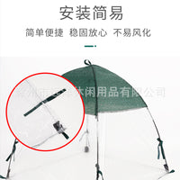 Green Plant Vegetable Shade Net and Thermal Cover for Garden, Easy Installation with Ground Stakes
