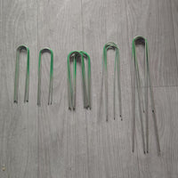 Galvanized Steel U-Shaped Garden Staples for Landscape Fabric and Weed Barrier