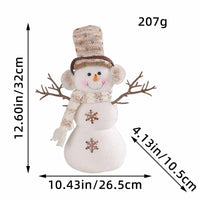 Christmas Snowman Figurine Desktop Decoration