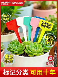 Waterproof Plastic Plant Labels for Gardening and Potted Plants