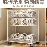 Under-Desk Mobile Storage Cart with Wheels, 2/3-Tier Rolling Bookshelf for Office & Home