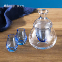 Japanese Style Double-Walled Ice Wine Decanter & Warmer for Sake, Whiskey, Coffee - All-Season Use