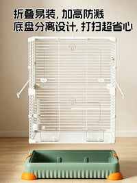 Large Metal Bird Cage for Parrots, Cockatiels, and Lovebirds - Villa Style
