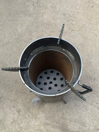 Portable Outdoor Rocket Stove for Camping and Picnics - Efficient Wood Burning Cooker