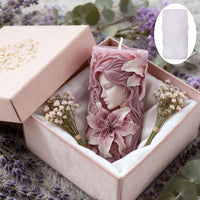 3D Female Bust Floral Scented Candle Silicone Mold for DIY Desktop Decor