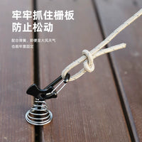 Explorer Tent Fishbone Ground Pegs for Outdoor Camping Wind Rope Canopy Fixing, Aluminum Alloy