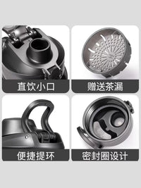 1000ml Large Capacity Sports Water Bottle for Men, High Temperature Resistant & Drop-proof Portable Outdoor Kettle