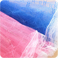 Foldable Hexagonal Food Cover Tent for Dining Table - Dust and Insect Proof Mesh with Lace Trim