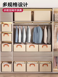 Foldable Steel Frame Storage Box with Lid for Clothes and Home Organization