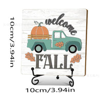 Autumn Thanksgiving Wooden Tabletop Decor