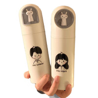 Portable Travel Mouthwash Cup Toothbrush Holder Storage Case for Couples