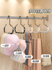 Hat Organizer Rack for Closet Door Wall, No-Drill Hat Hanger with Strong Bearing Capacity, Arc Design for Baseball Caps