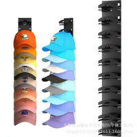 Baseball Cap Hat Rack Wall Mount Display Holder for Flat Brim Hats