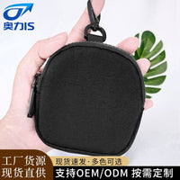 Mini Nylon Travel Storage Bag for Earphones, Data Cables, and Small Electronics