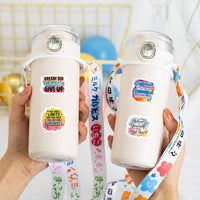 English Graffiti Motivational Quotes Sticker Roll for DIY Journals & Stationery Decoration