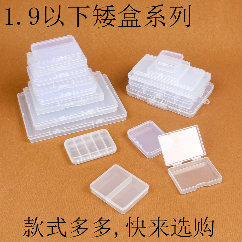 Clear PP Rectangular Storage Box for Small Parts, Electronic Components, Fishing Gear, Cards