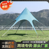 Hexagonal Outdoor Camping Tarp Tent Sunshade Rainproof Canopy for Activities and Campsites