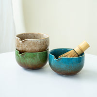 Japanese Matcha Tea Ceremony Set with Bamboo Whisk and Bowl
