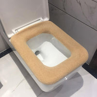 Thickened Knitted Square Toilet Seat Cover for Home Use