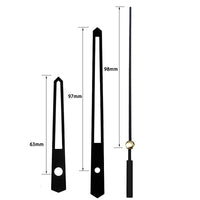 DIY Clock Hands Replacement Kit - Aluminum Metal Pointers for Clock Movement Repair, 14 Styles Available