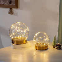 Glass Display Dome with Metal Base for Figurines, Everlasting Flowers, and Blocks, Dustproof