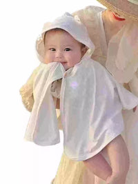 UPF50+ Baby Sun Protection Cape Thin Ice Silk Cooling Shawl for Kids Outdoor