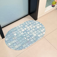 Diatomaceous Earth Bath Mat Quick Dry Non-Slip Absorbent Floor Mat for Shower and Entryway