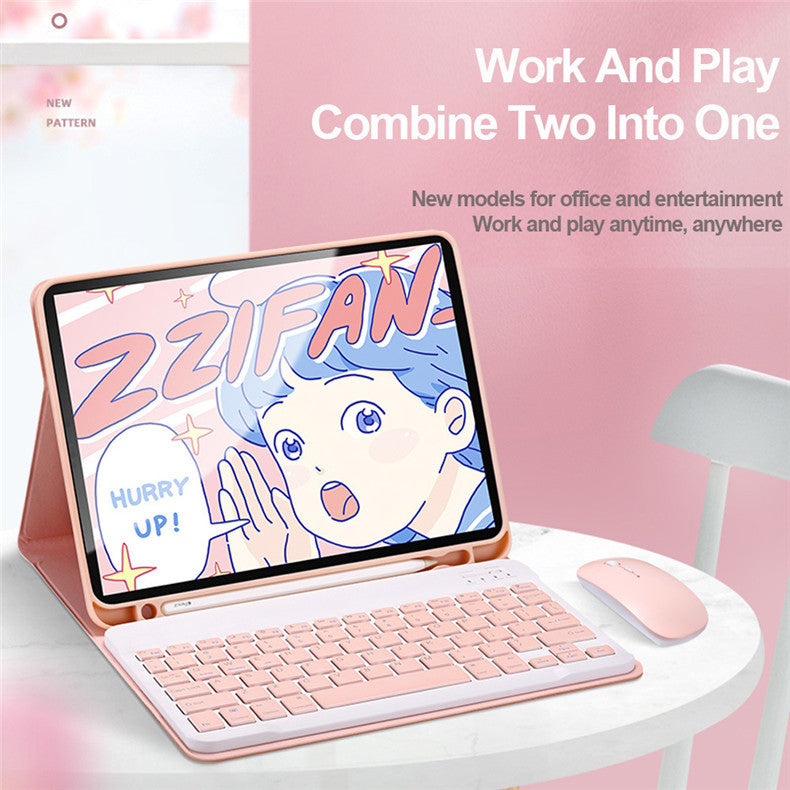 Keyboard Case for iPad Mini 6/7 8.3-inch with Pencil Holder, Detachable Bluetooth Keyboard