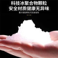 Self-Absorbing Reusable Ice Pack for Shipping and Food Preservation, No Water Injection Required