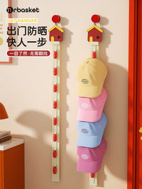 Door/Wall Mounted Hat Organizer with Clips for Baseball Caps