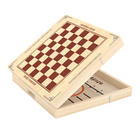 Wooden Fast Sling Puck Game, Foldable Two-Player Tabletop Battle Game for Parent-Child Interaction