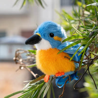 Cute Bird Plush Magnetic Shoulder Doll Keychain Pendant Bag Charm Gift