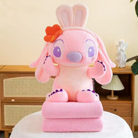 Plush Animal Doll with Integrated Blanket, Office Nap Air Conditioning Quilt, Stuffed Toy Gift