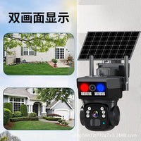 V380pro Solar Powered Outdoor Security Camera HD Night Vision Waterproof Low Power Consumption