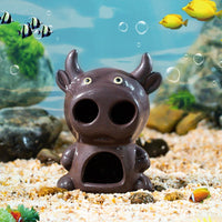 Ceramic Aquarium Decoration, Fish Tank Landscaping Ornament, Micro-Landscape Shrimp Cave, Fish & Shrimp Hiding Breeding House