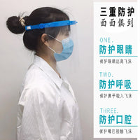 UV-Resistant Anti-Fog Dental Face Shield with Adjustable Headband for Splash and Oil Protection