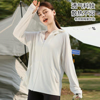 Women's Detachable Hood UV Protection Sun Protection Jacket with Ice-Cool Fabric
