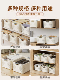 Plastic Storage Bins for Snacks, Toys, and Household Organization