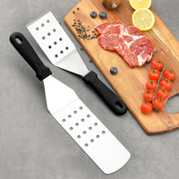 Stainless Steel BBQ Grill Tool Set Outdoor Cooking Utensil Kit Spatula Steak Flipper Teppanyaki