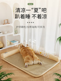 Pet Cooling Mat for Dogs and Cats, Summer Breathable Ice Pad for Kennels and Beds, All Seasons