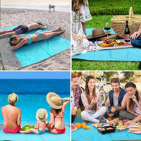 Outdoor Waterproof Foldable Beach Picnic Mat with Stakes