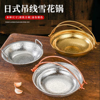 Japanese Style Sukiyaki Hot Pot 304 Stainless Steel Oden Shabu Shabu Pot for Commercial Use