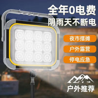 Foldable Solar Charging LED Floodlight for Outdoor Camping and Emergency Home Use