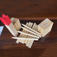 Wooden KUBB Outdoor Team Building Throwing Game King and Soldiers Lawn Park Fun Leisure Sports Toy